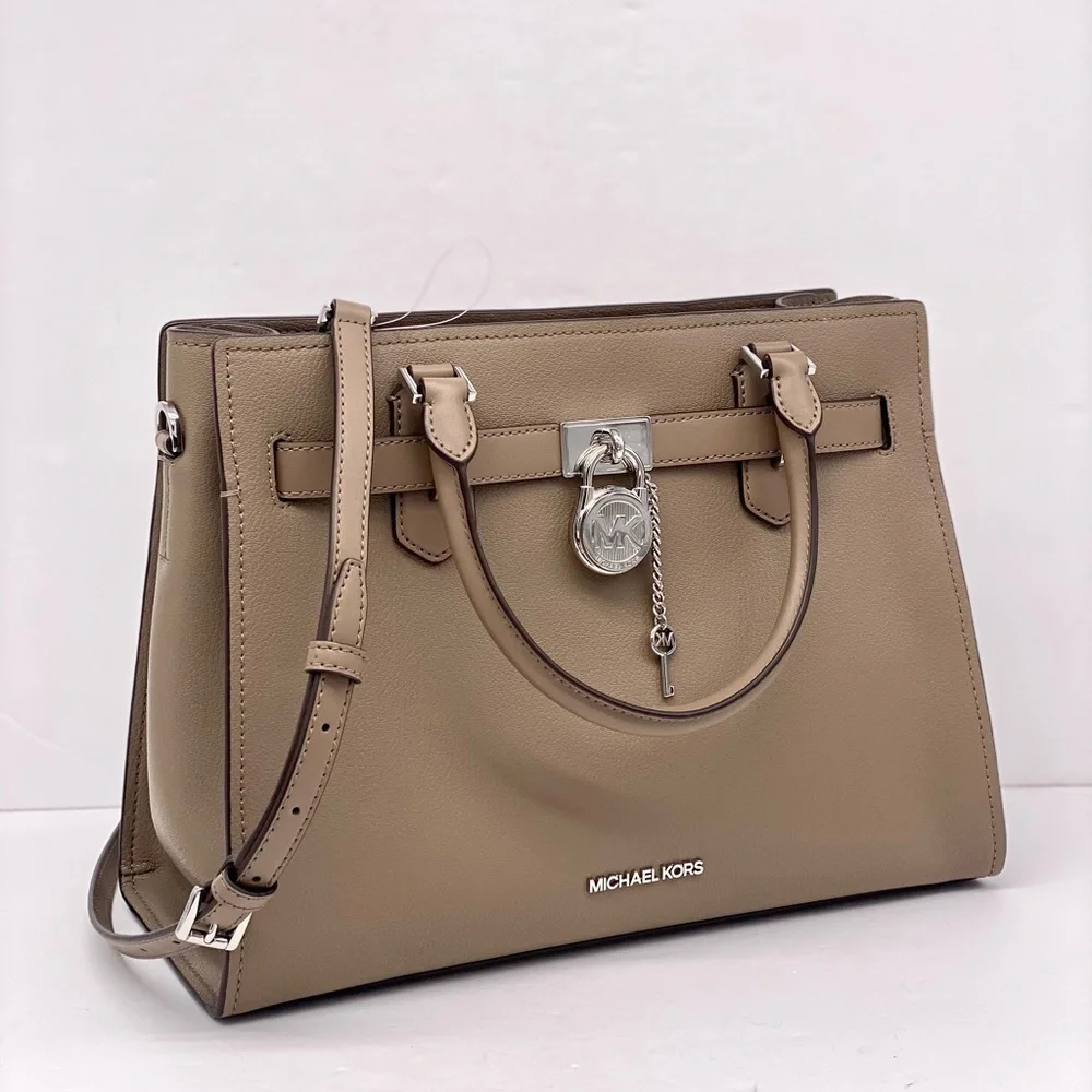 Michael Kors Hamilton Medium Satchel Crossbody Bag Dusk Color